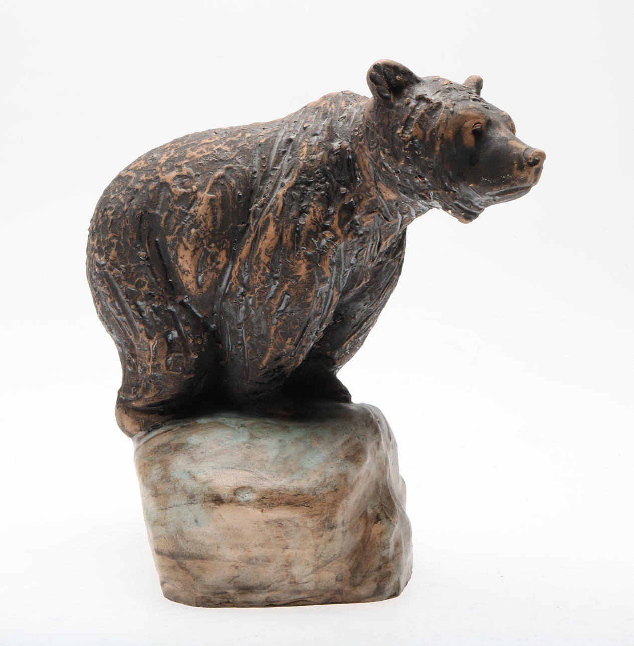 FIGURIN, keramik, Björn, Tilgmans, 1900-tal.