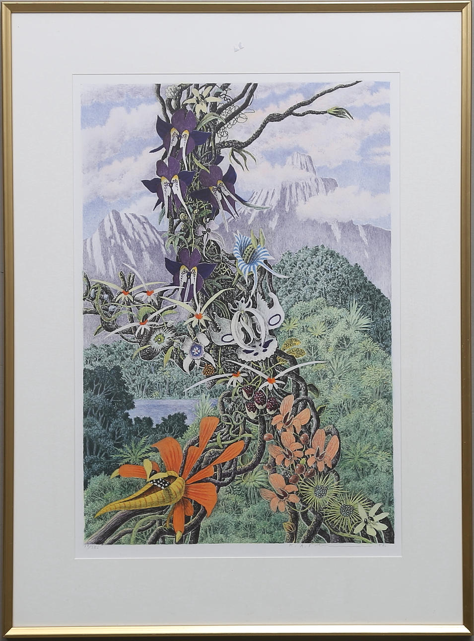 KARL-AXEL PEHRSON. Färglitografi, signerad, numrerad 17/385 och daterad 88.