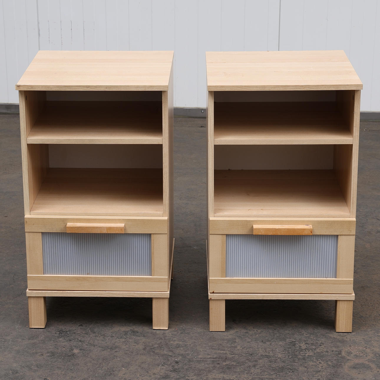 SÄNGBORD, ett par "Aneboda" IKEA, 2000-tal.