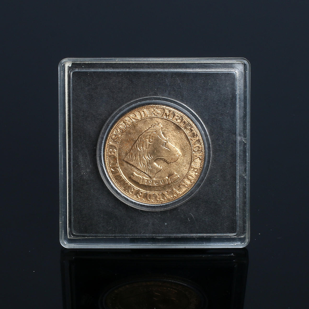 MYNT i etui, förgyllt, Regalskeppet Vasa, 1960.