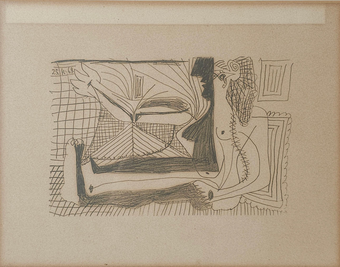 PABLO PICASSO. EFTER. UTAN TITEL. OFFSETGRAVYR PÅ PAPPER.