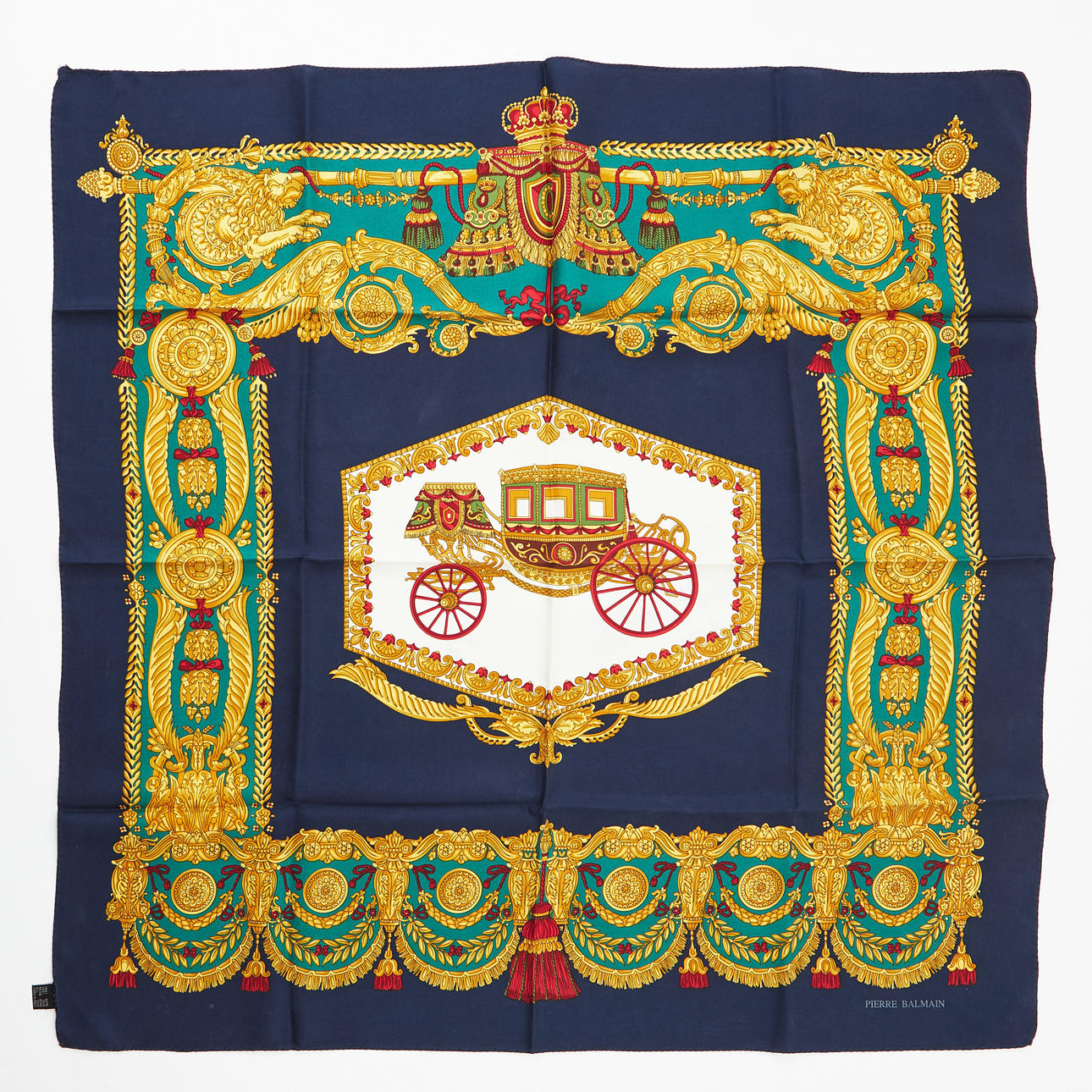 PIERRE BALMAIN, a scarf.