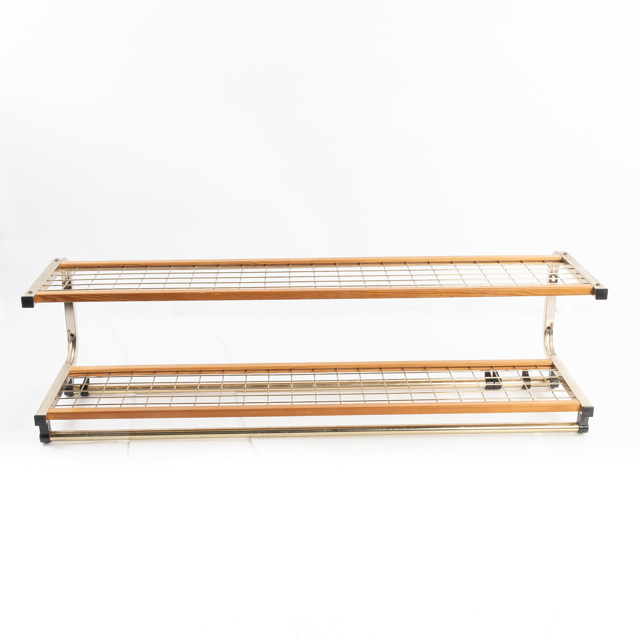 HAT SHELF, pine, brass, Isaksson, Habo.