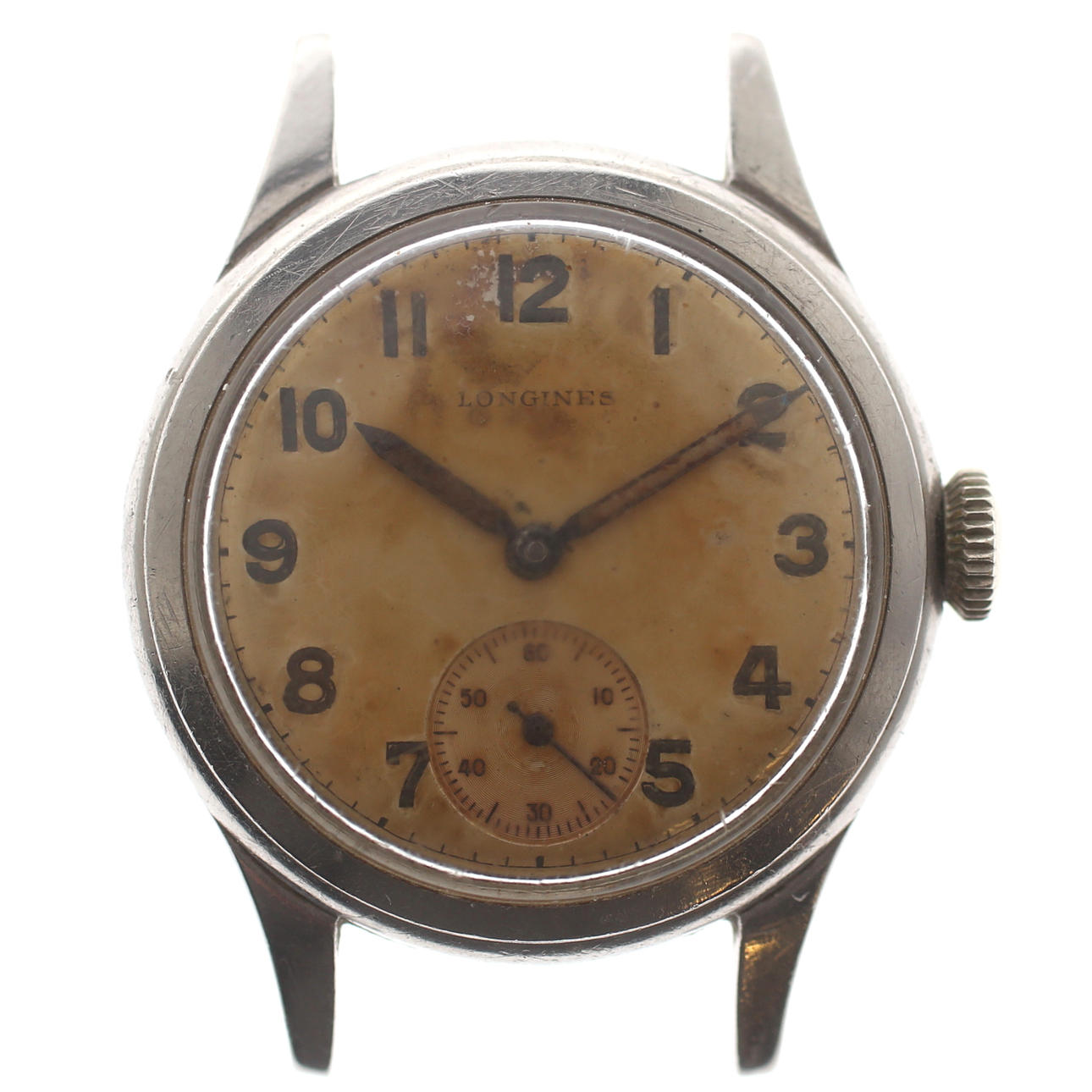 ARMBANDSUR, Longines, stål, liten sekund, 1900-tal.