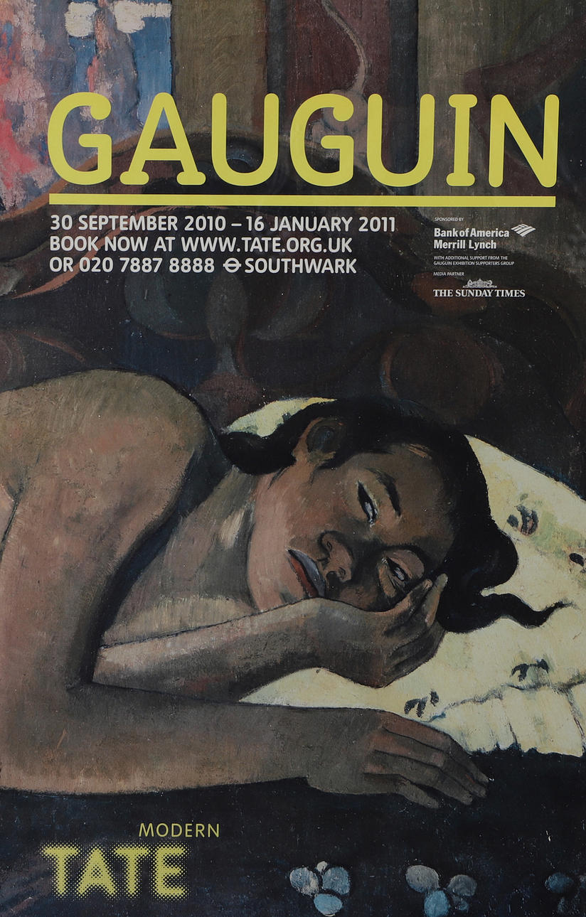 GAUGUIN. Exhibition poster, Tate Modern.
