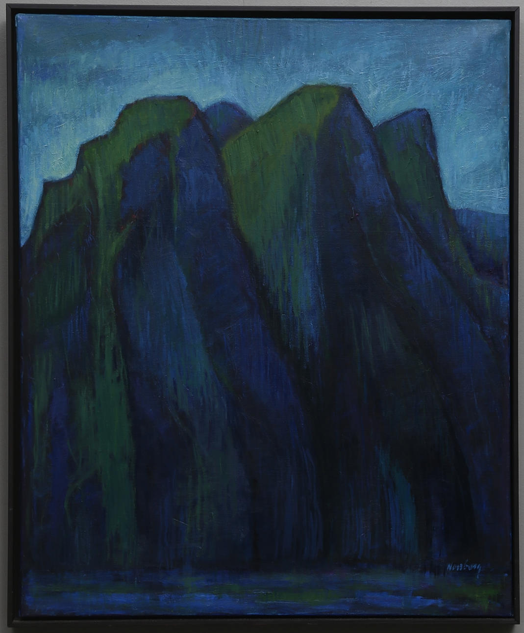 GUSTAF NESSBERG. Olja på duk, signerad.