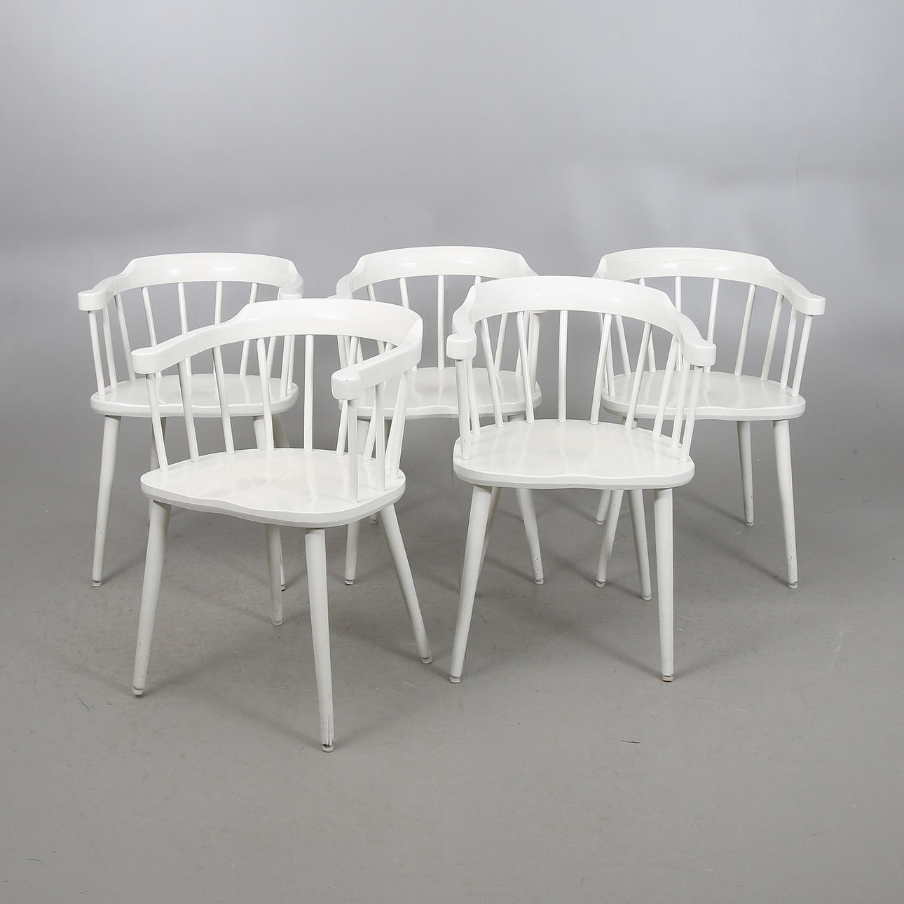 KARMSTOLAR, 5 st, "Torpet", Karin Mobring, IKEA. 1900-talets senare del.