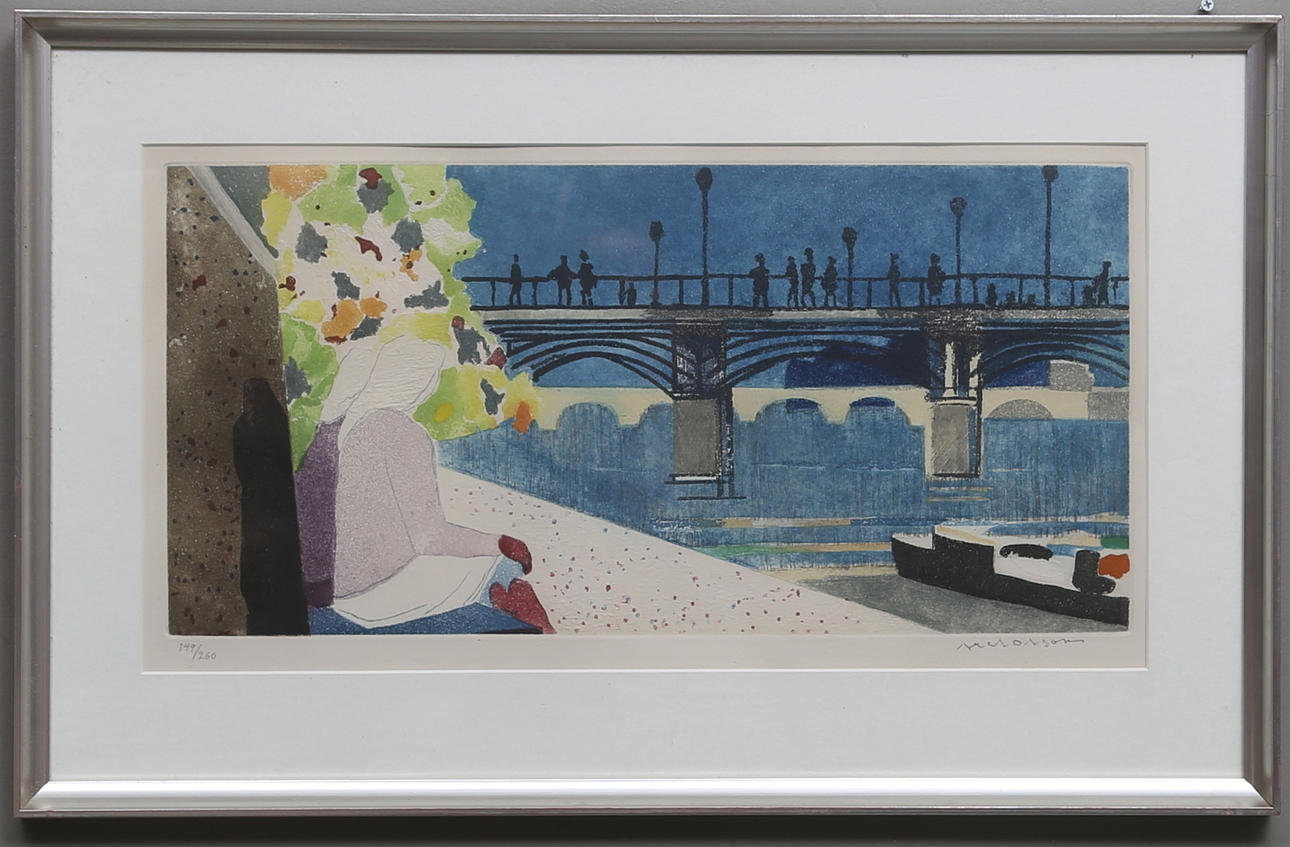 AXEL OLSON. Färgetsning, signerad och numrerad 149/260.