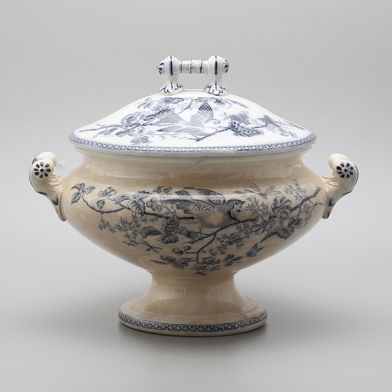 LOCKTERRIN, flintgods, "Wexiö" gustavsberg.