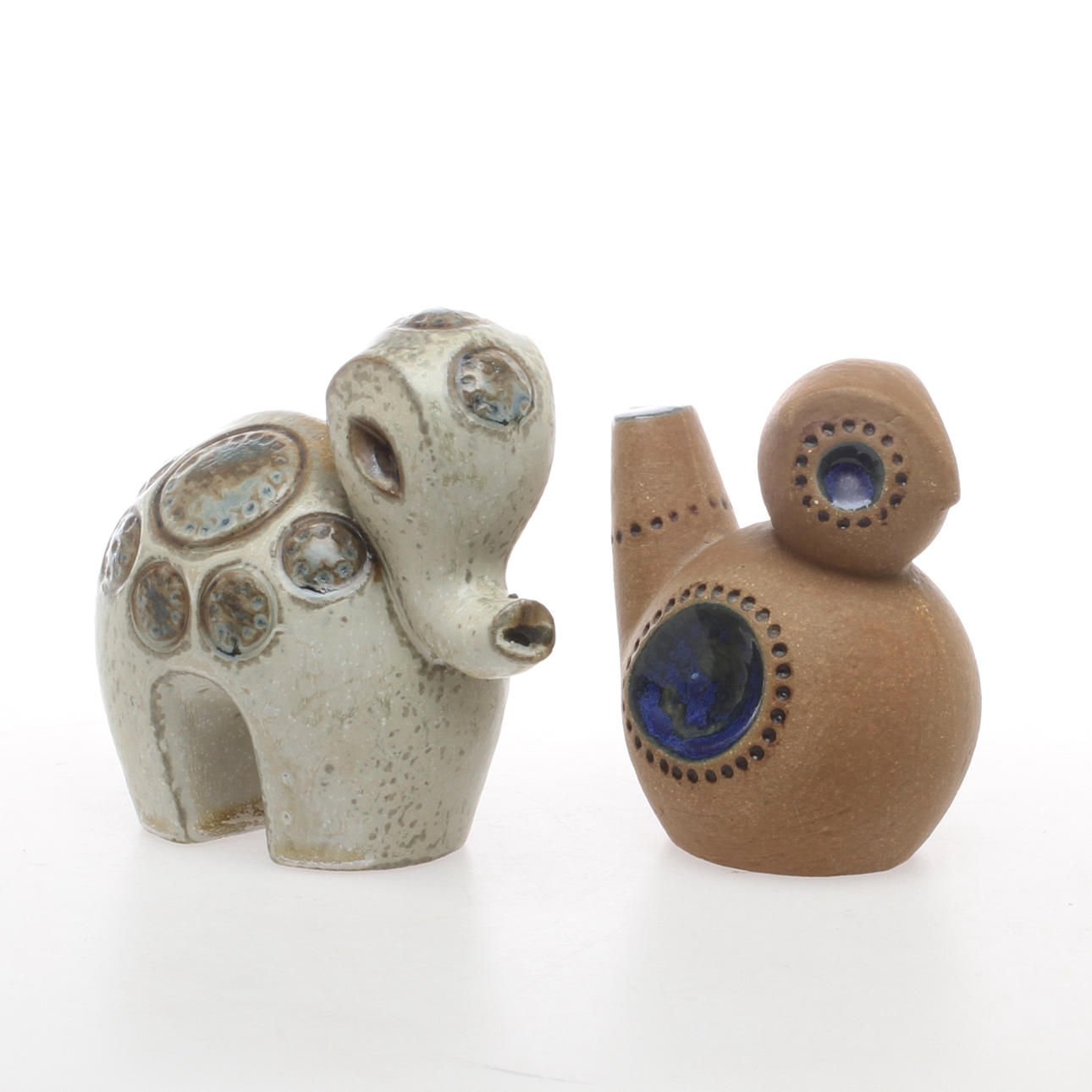 FIGURINER, 2 st, "Ringo", stengods, Britt-Louise Sundell, Gustavsberg.