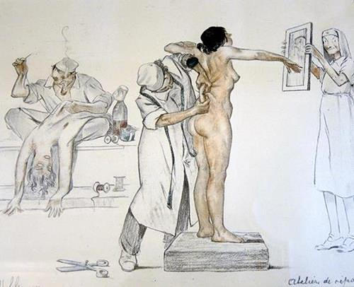 GASTON HOFFMANN, ”Reperationsstudio”.