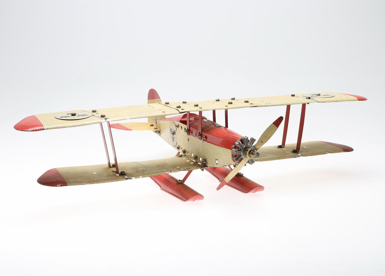 SJÖFLYGPLAN, Meccano, med Tre-kronor, tidigt 1900-tal.