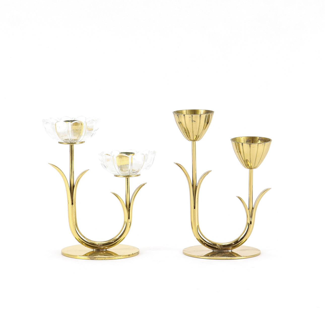 LJUSSTAKAR 2 stycken, Ystad Metall.