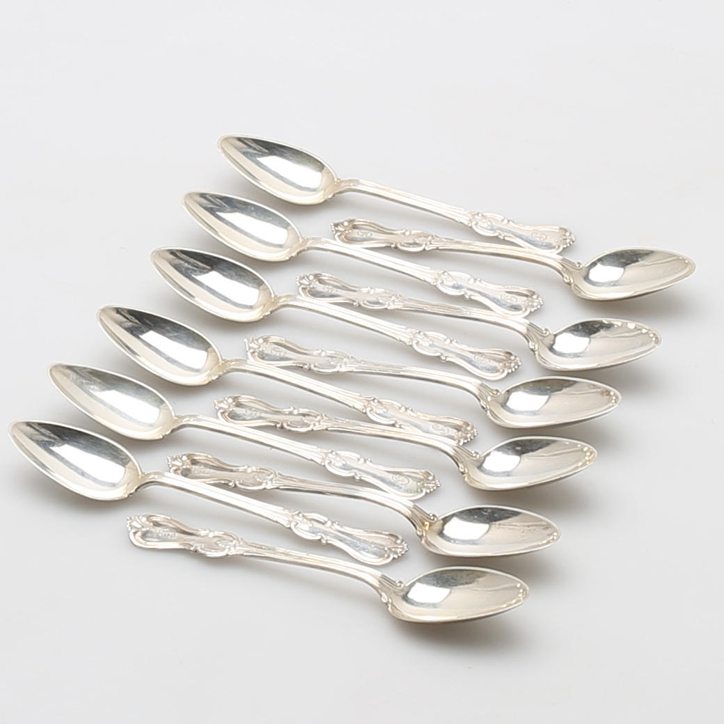 KAFFESKEDAR, 12 st, silver, modell "Olga".