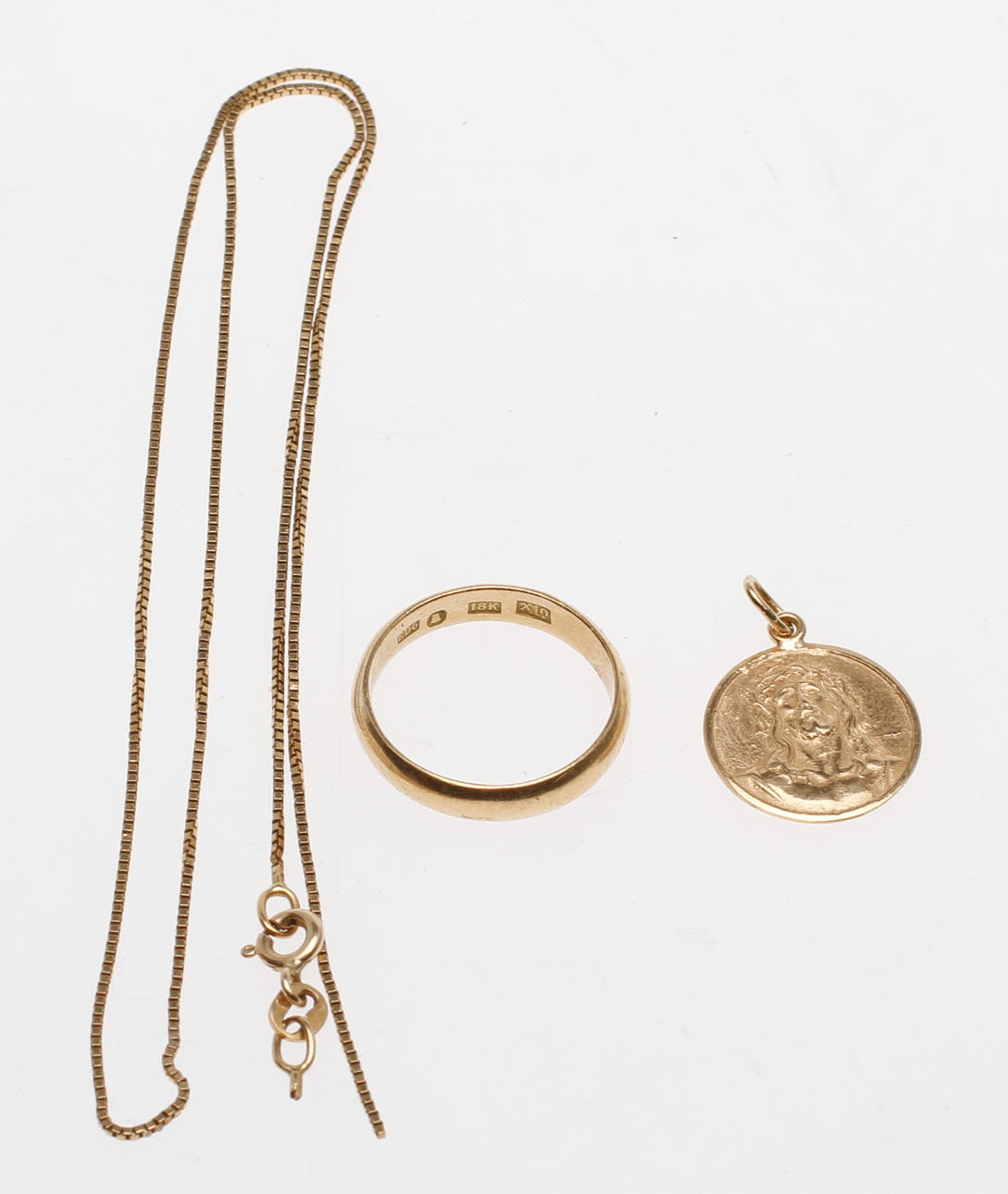 PARTI GULD, 18k guld, vikt ca 7,8 gram.