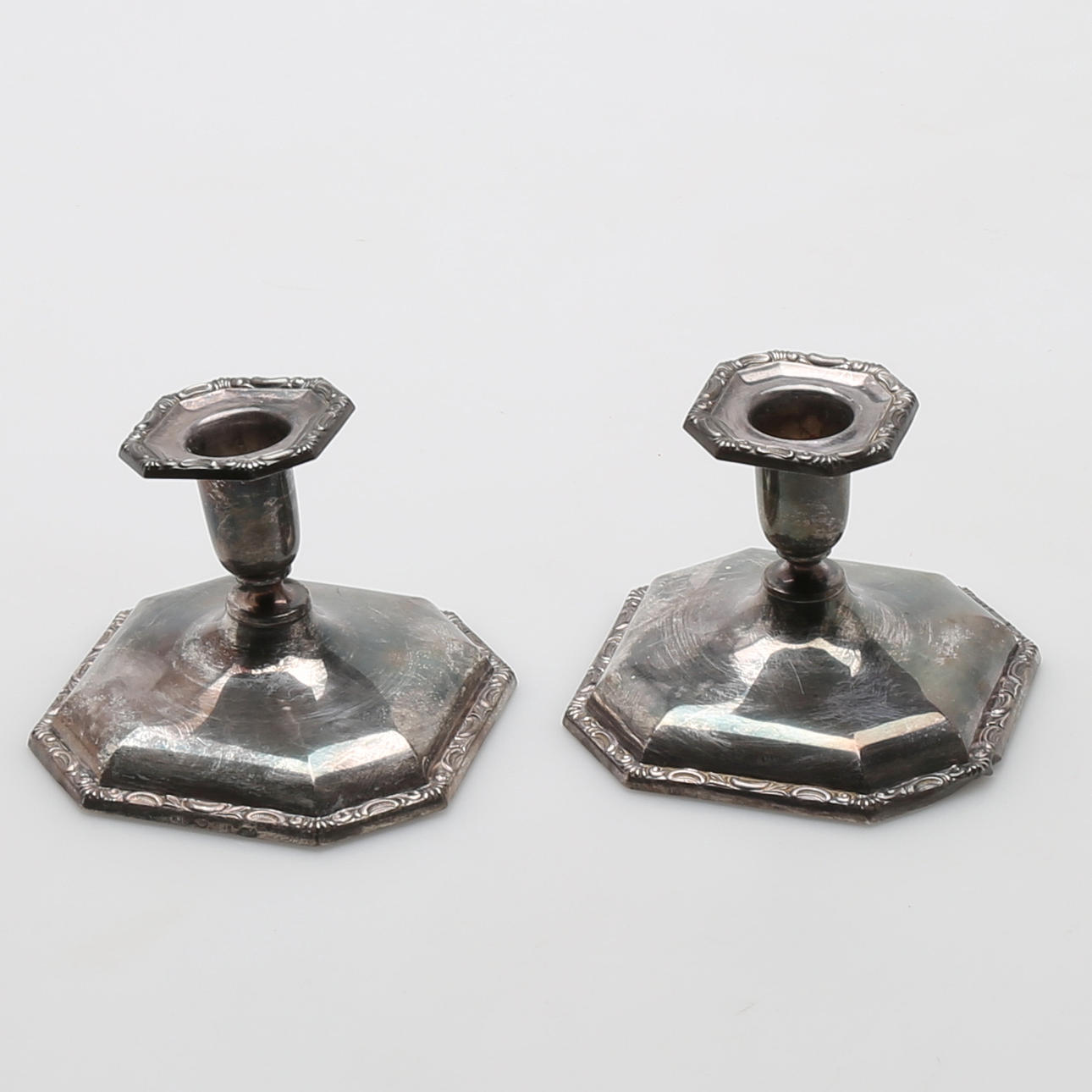 LJUSSTAKAR, silver, Tyskland, 1900-tal.