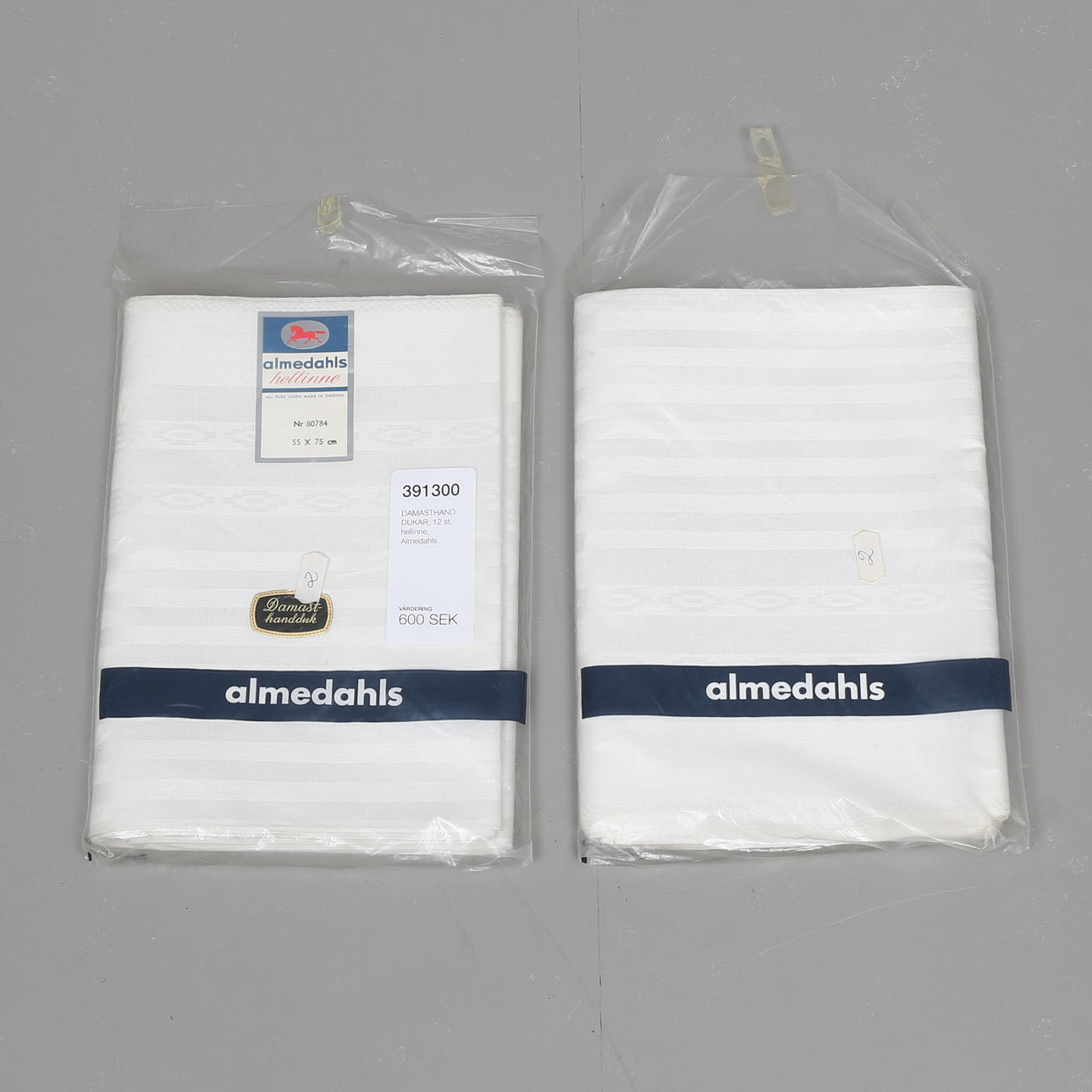 DAMASK TOWELS, 12 pcs, hellinne, Almedahls.