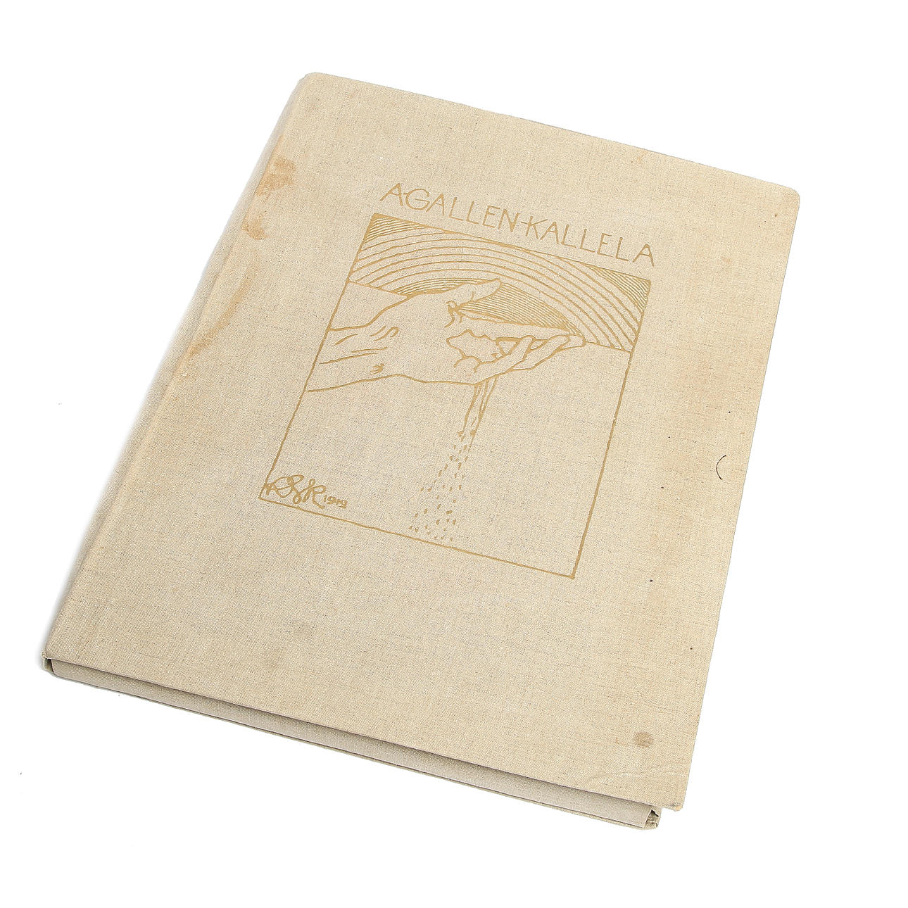 AKSELI GALLEN-KALLELA. Mapp med heliogravyrer, 36 st. Werner Söderström Aktiebolag 1912.