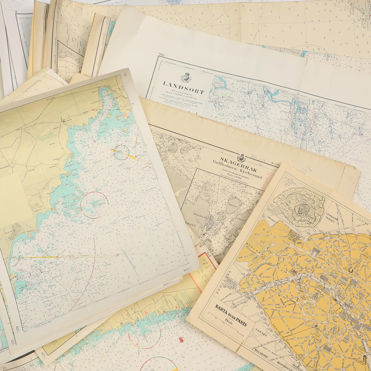 MAPS/SEA MAPS, Lantmäteriet, 20th century.