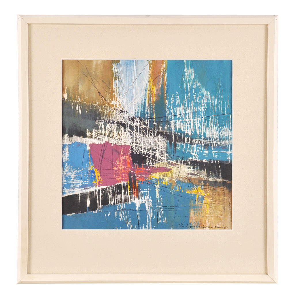 RUPERT ROSENKRANZ. akryl på papper, 1963.