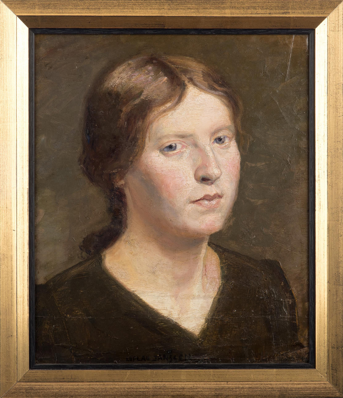 JORGE JANSSEN LUPLAU. porträtt av en kvinna.