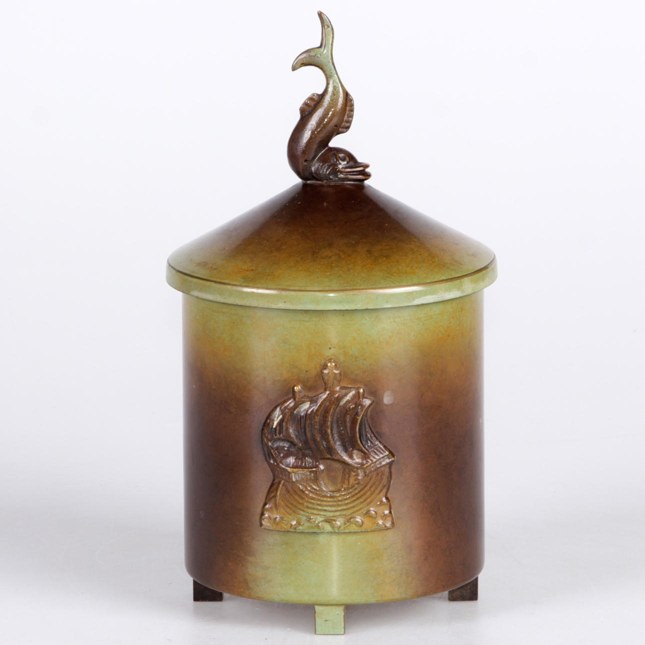 TOBAKSBURK, Ystad Brons, 1900-tal.