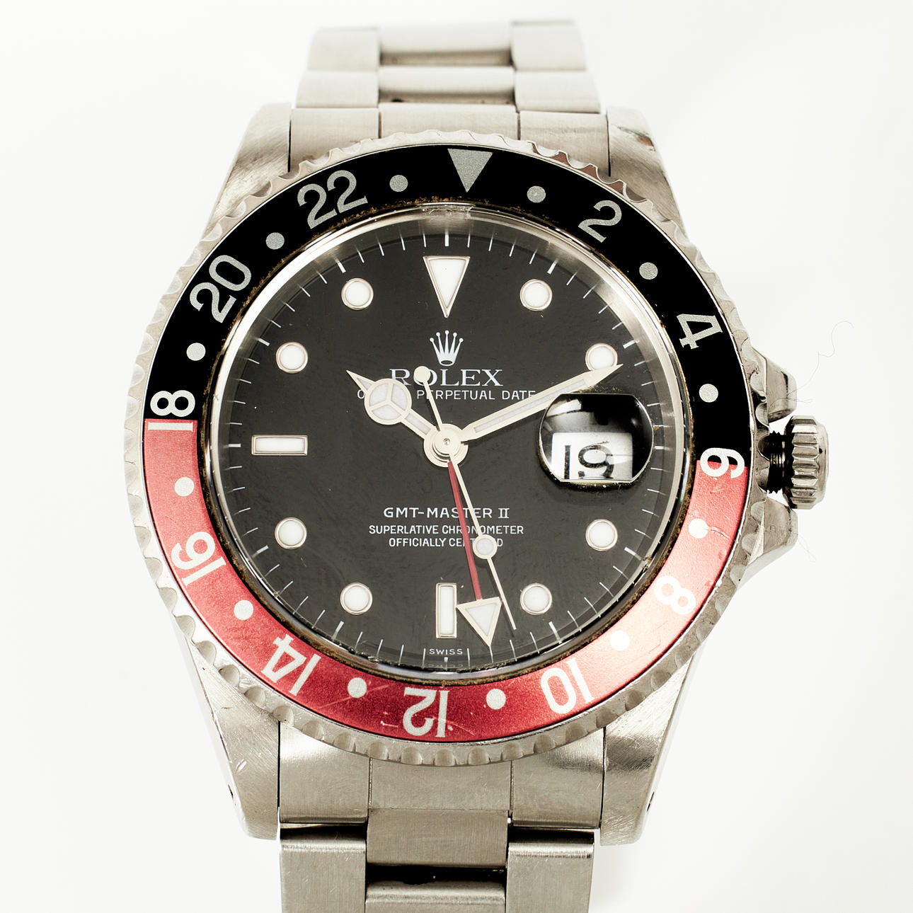 ROLEX, armbandsur, GMT-Master, stål, ca 1999.
