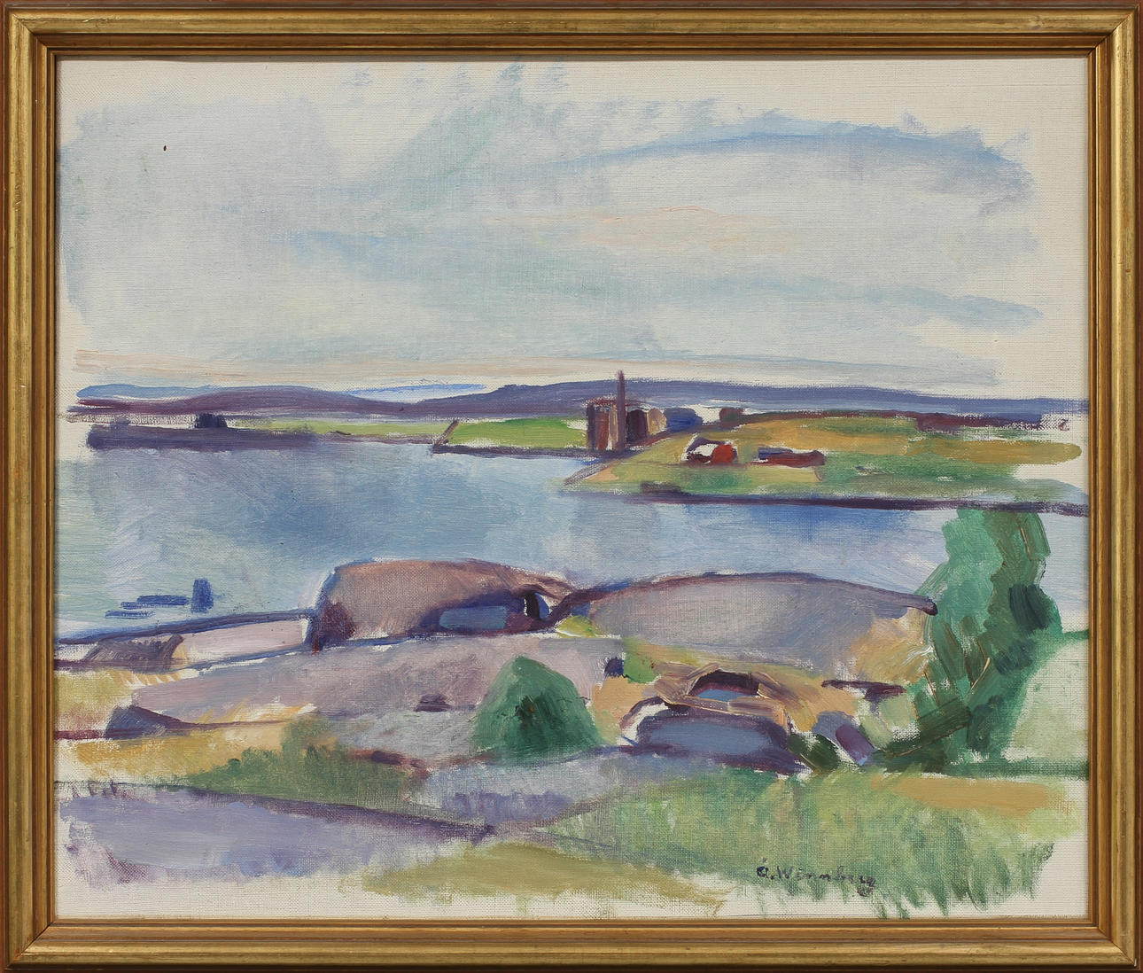 ÅKE WINNBERG. olja på duk, sign.