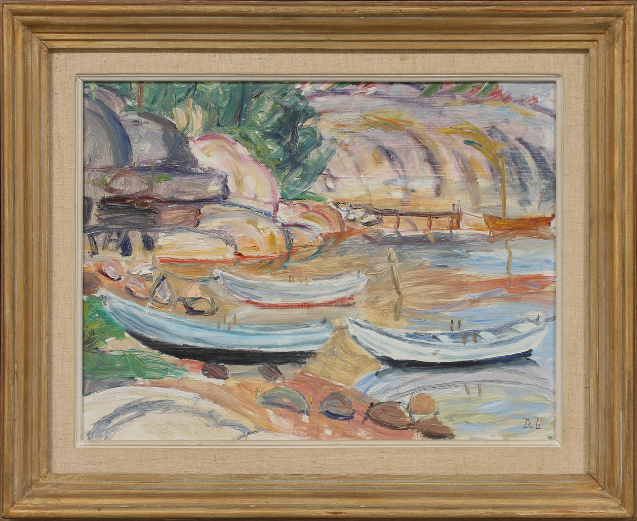 DAVID LARSSON. olja på pannå, sign.