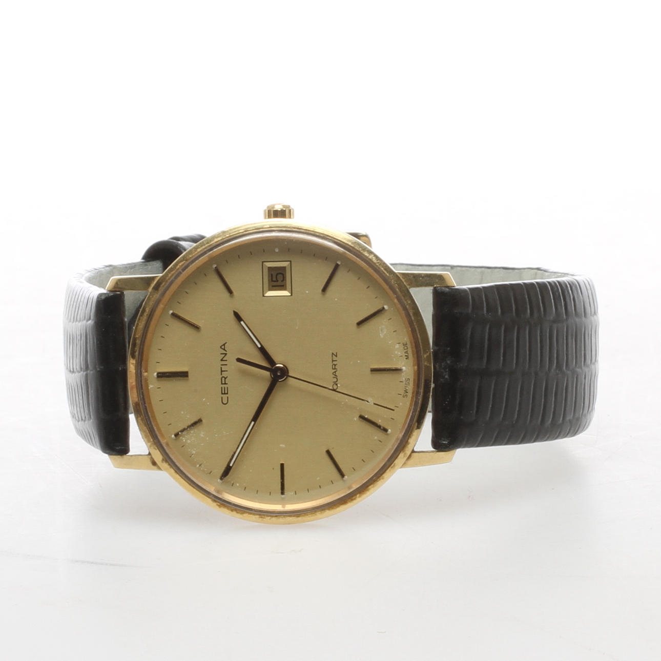 ARMBANDSUR, herr, Certina, quartz, boett 18k guld.