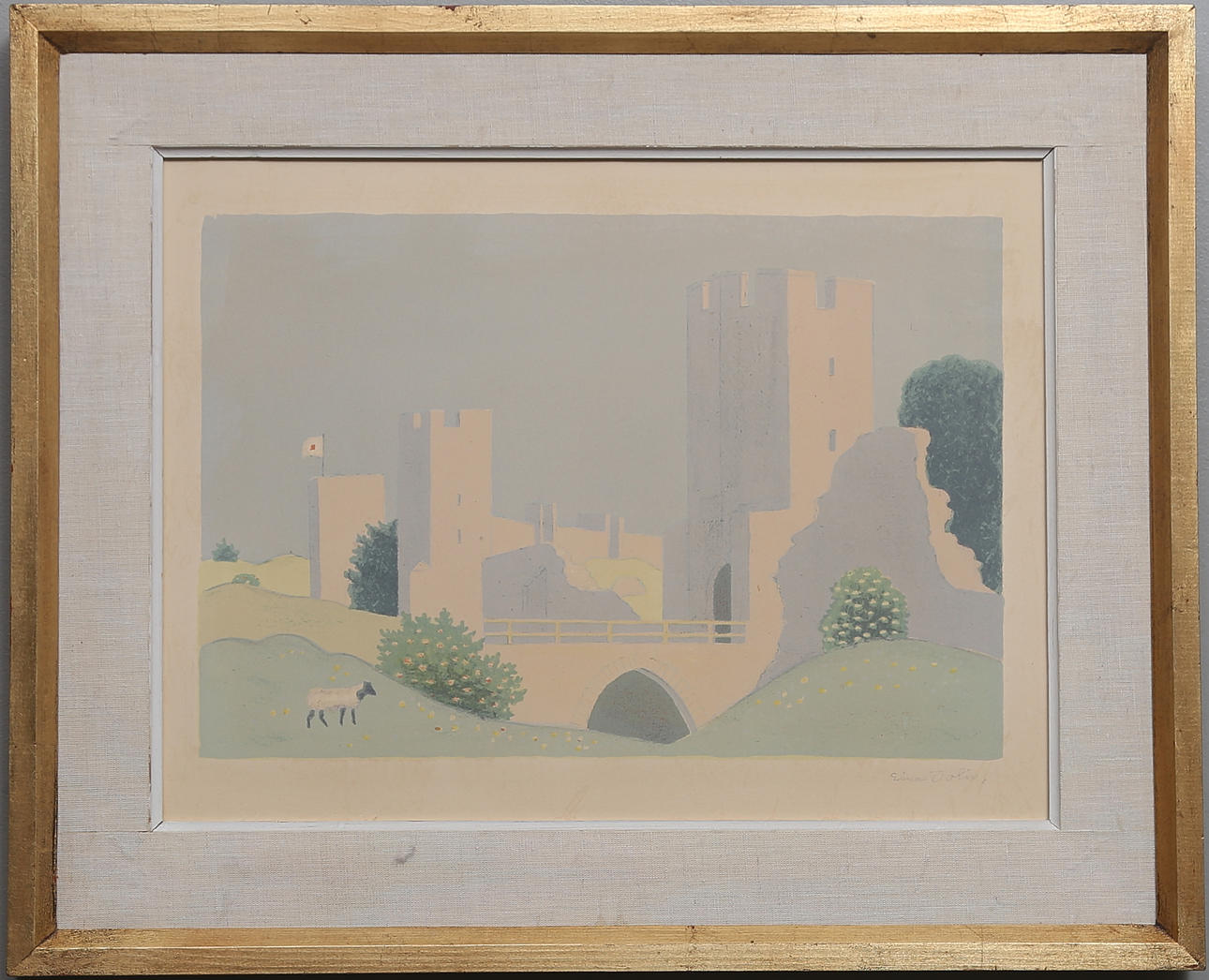 EINAR JOLIN. Litografi. Signerad.