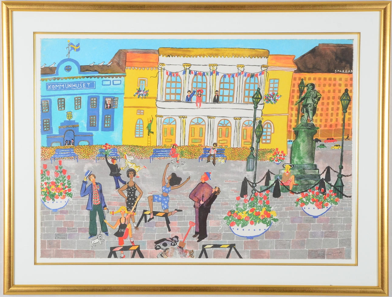 MARIKA LANG. FÄRGLITOGRAFI.