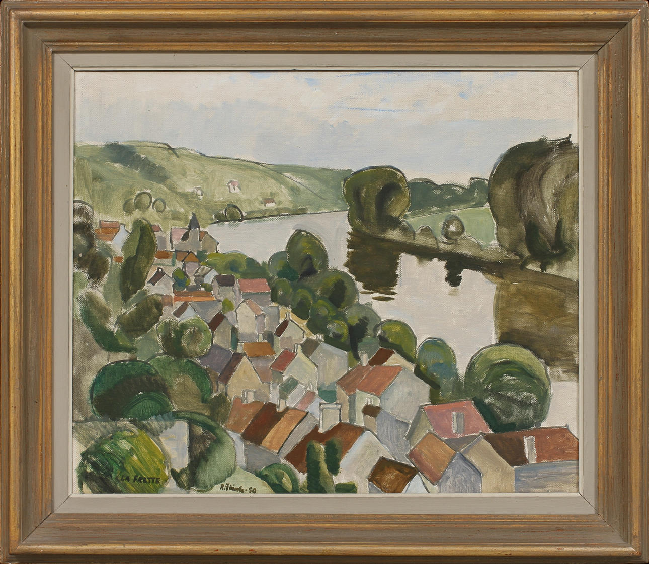 RUDOLF FLINK. olja på duk, " La Freste", sign o dat 50.