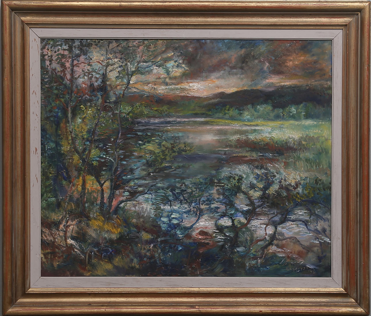 TURE LAGERVALL. Olja på duk, signerad.