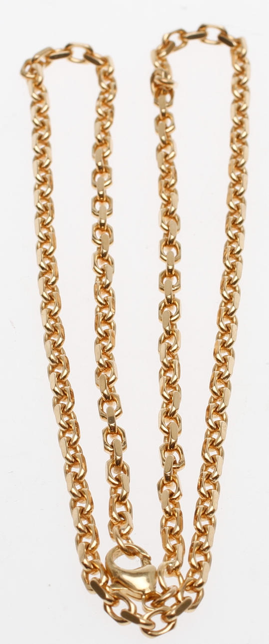 KEDJA, 18k guld, vikt 21,4 gram.