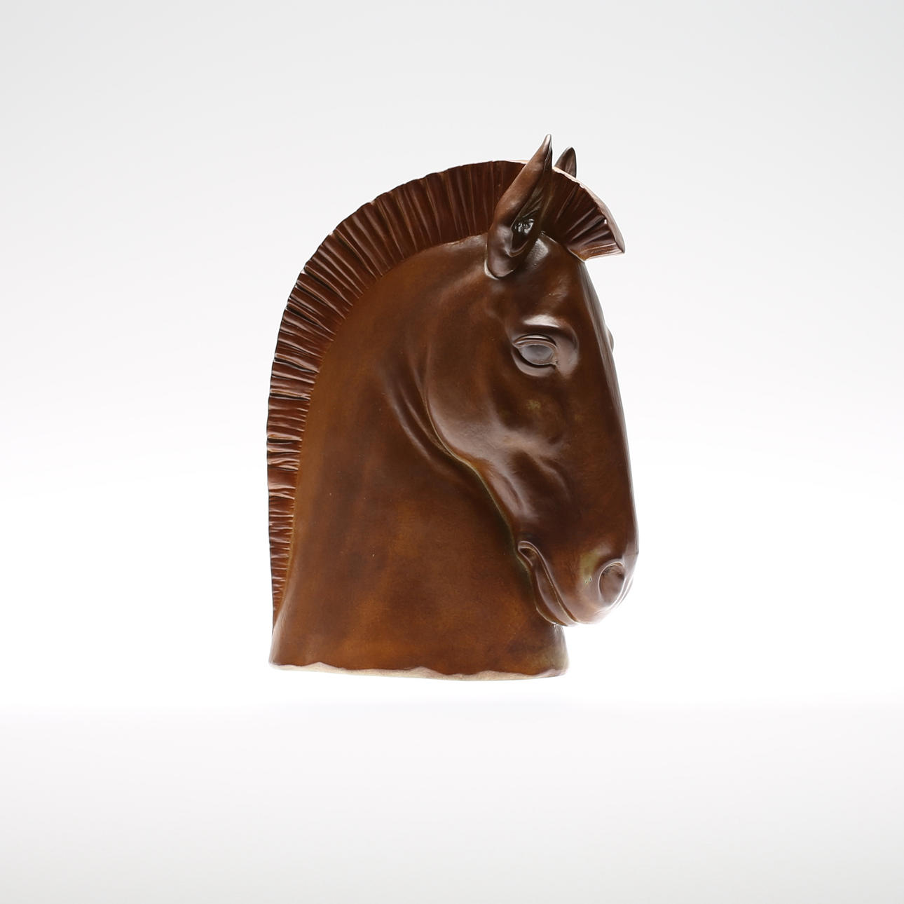 FIGURA, gres, cabeza de caballo, Lladró.