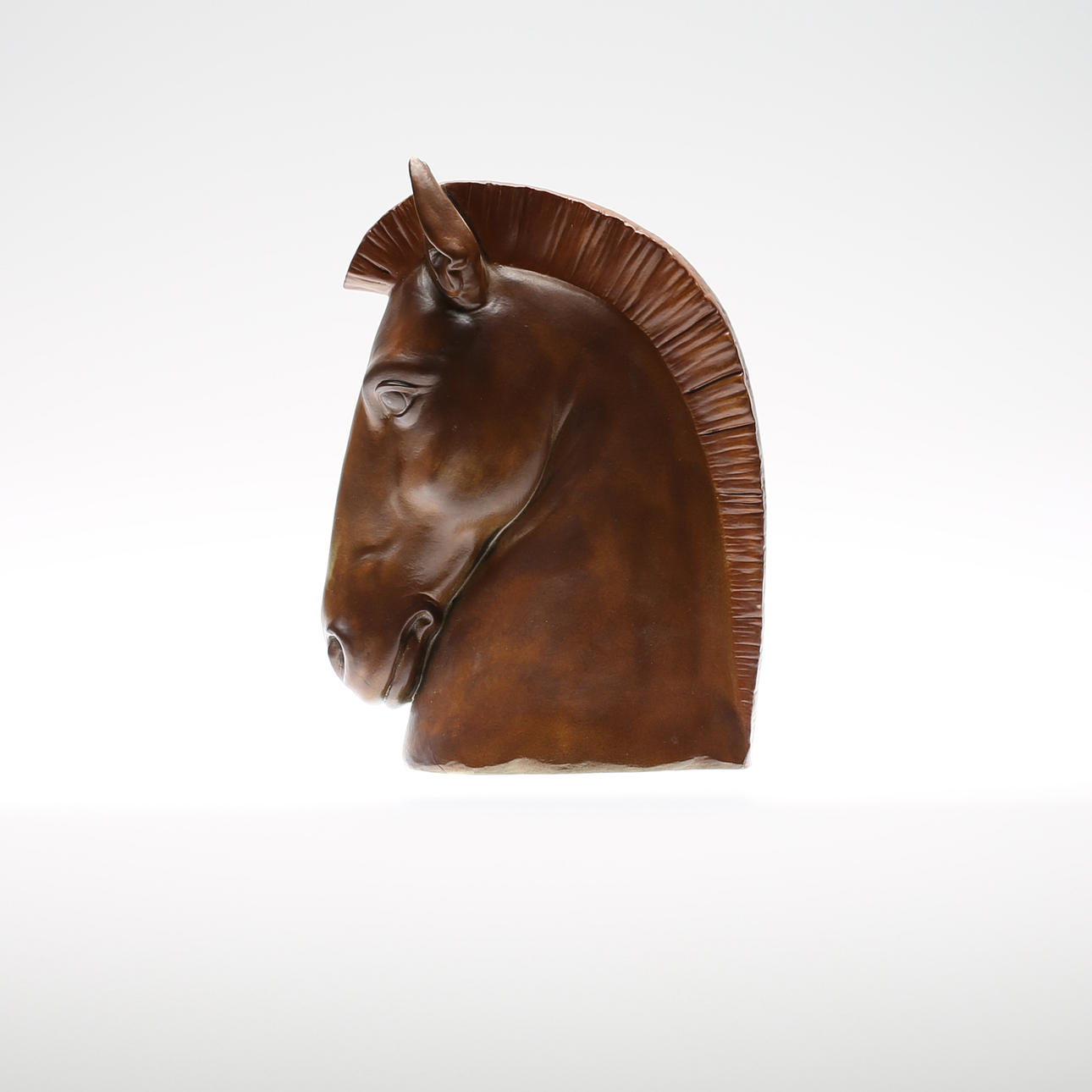 FIGURIN, stengods, hästhuvud, Lladro.