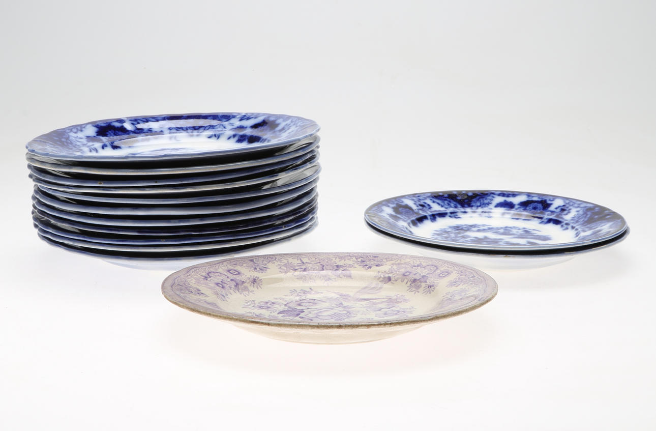 TALLRIKAR, samling, 14 stycken, Rörstrand, Gustafsberg.