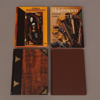 BÖCKER om vapen, 4 st, tryckta 1977-1988.