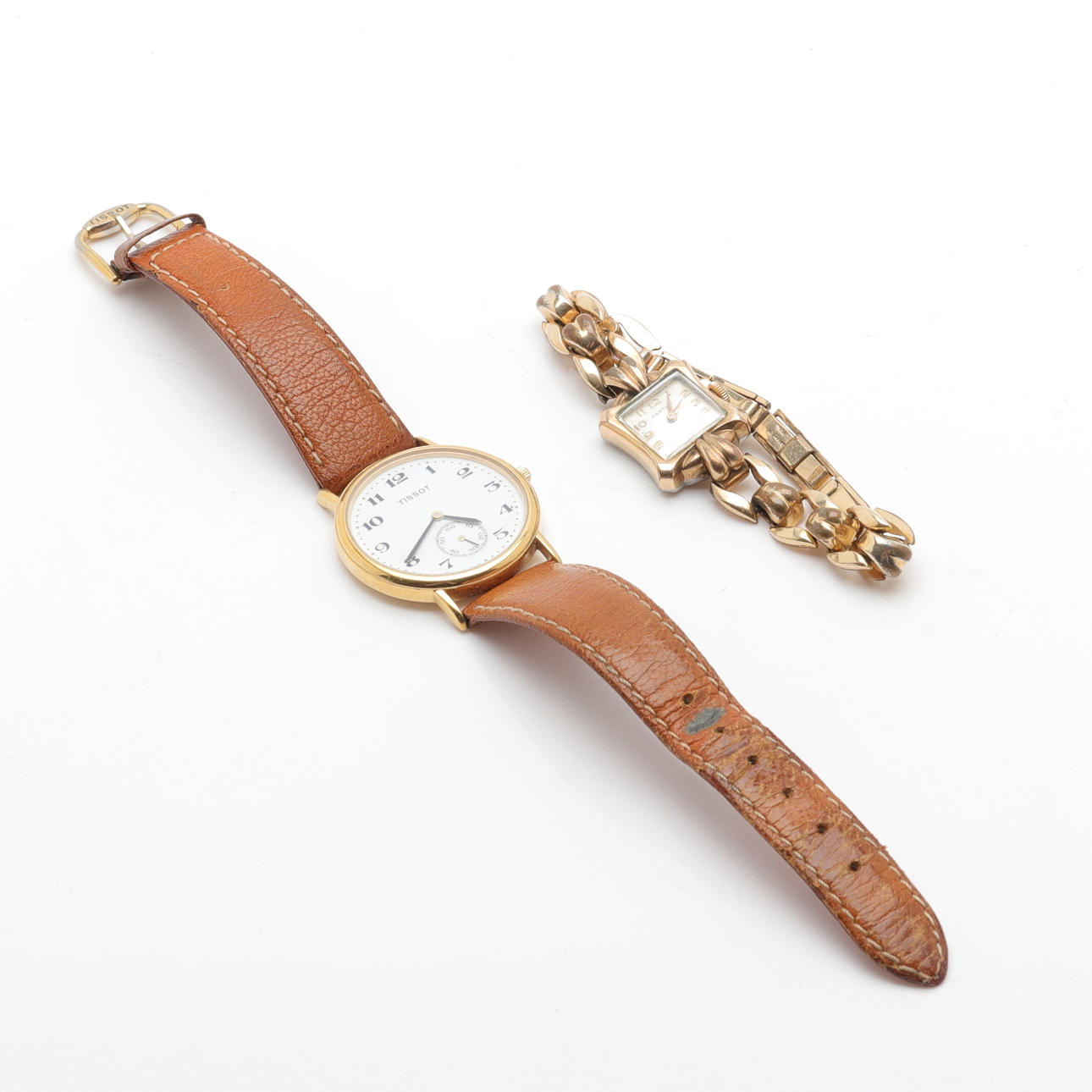 ARMBANDSUR, 2 st, double/stål, Tissot/Certina.