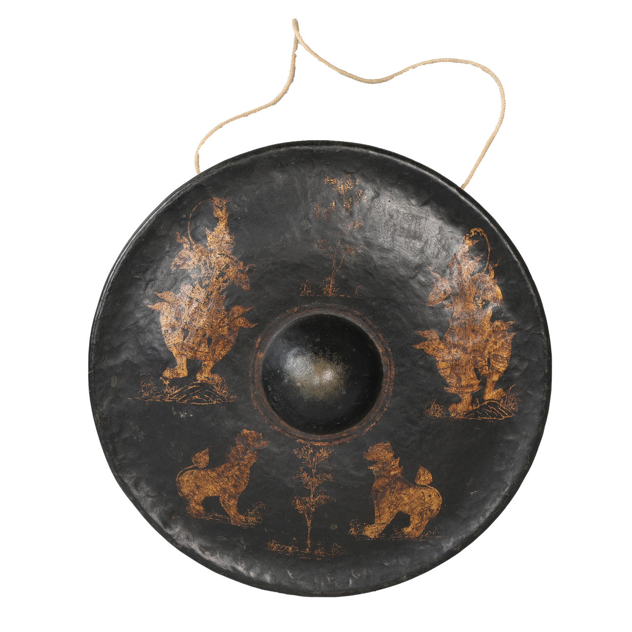 A BURMESE METAL GONG.