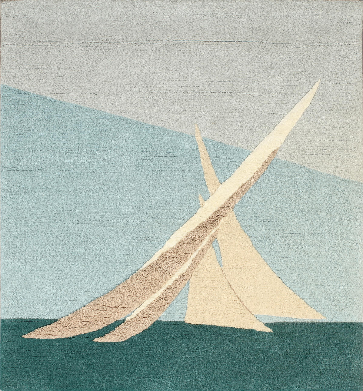 VÄGGBONAD, "Americas Cup" Franco Costa för Kasthall Ateljé AB, 1900-talets andra hälft, signerad samt numrerad 1/2 à tergo. 155 x 134 cm.