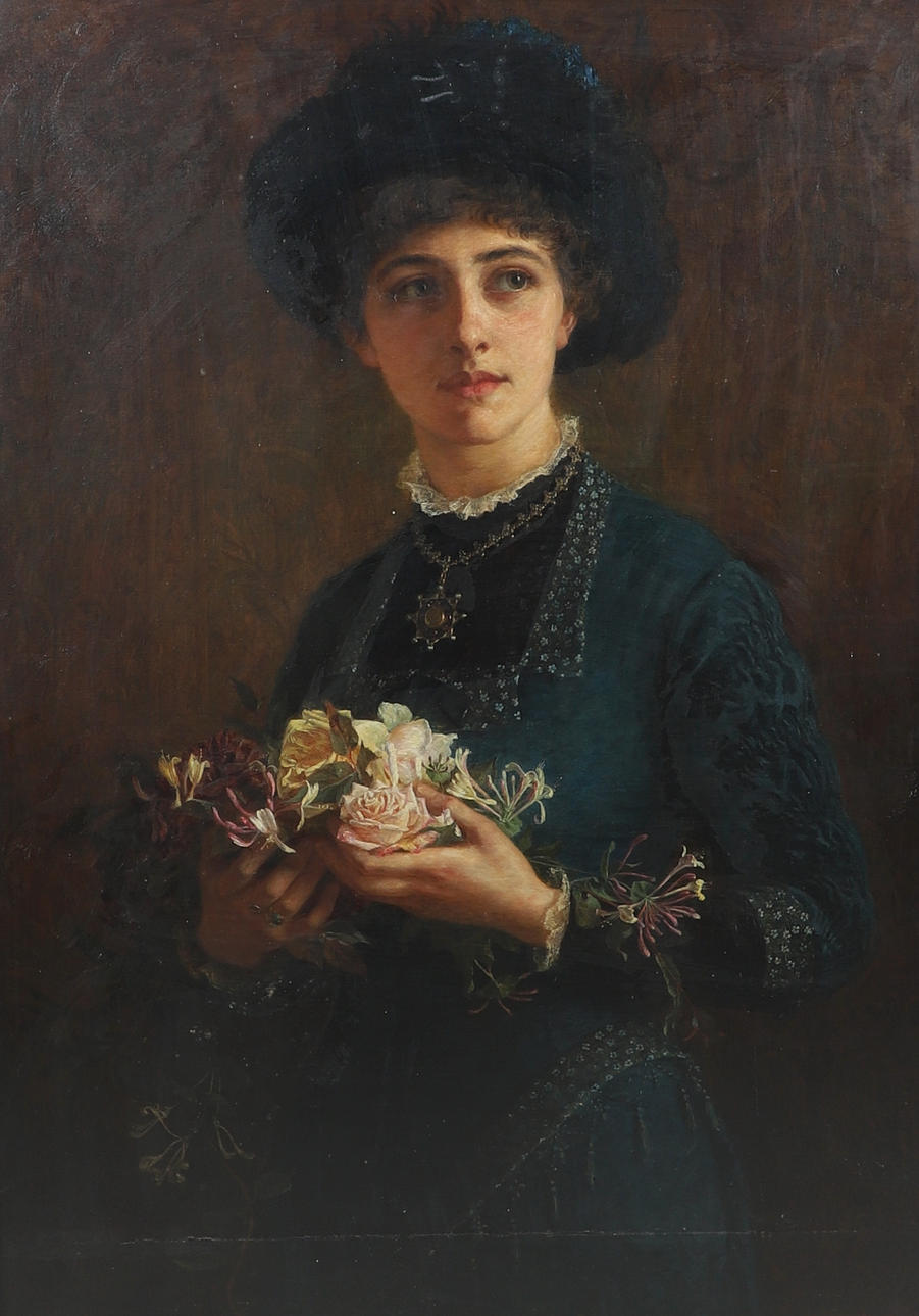 LOUISA STARR CANZIANI (1845-1909). PORTRAIT OF ELIZABETH ANNE BOSTOCK.
