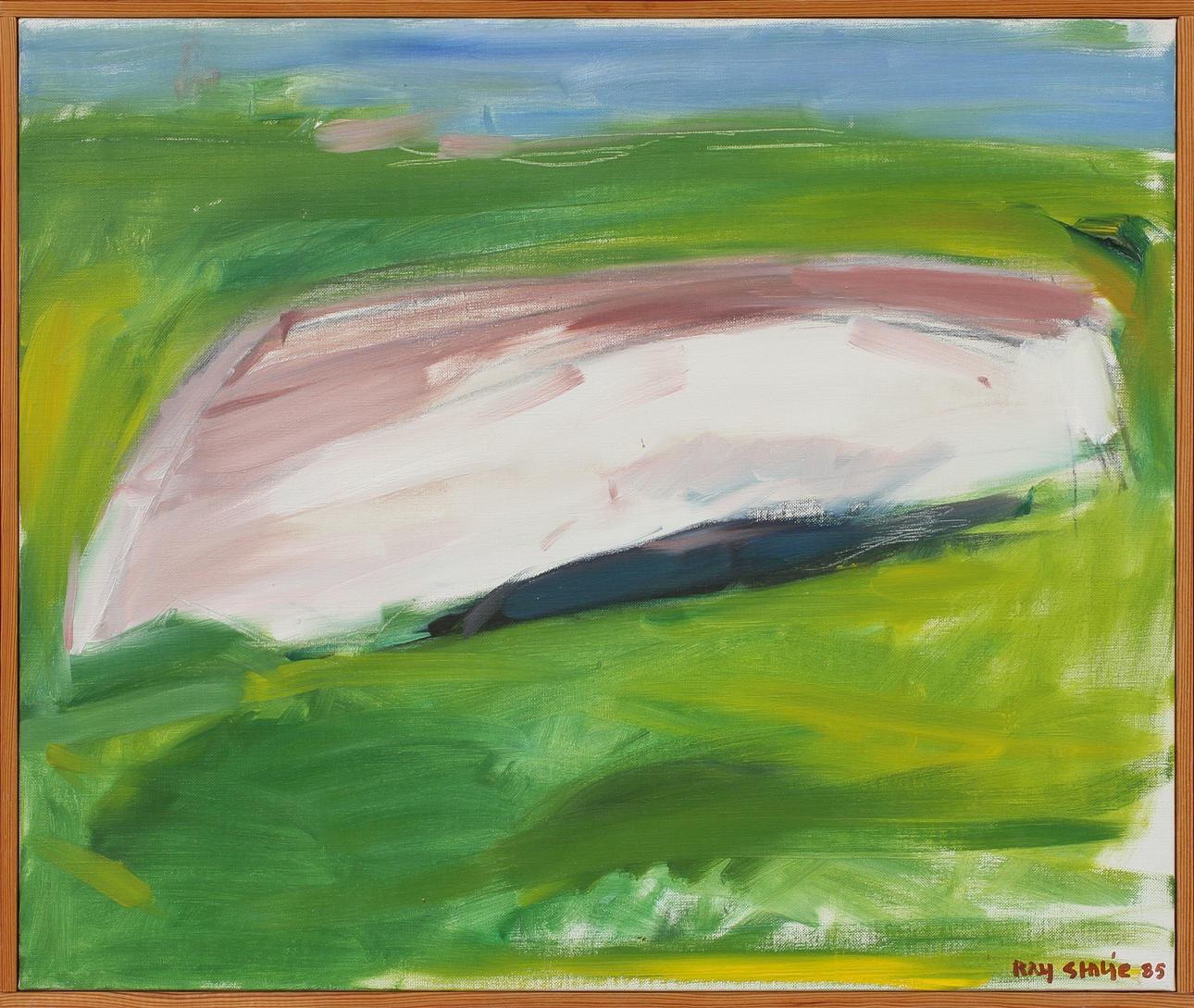 RAY STALJE. "Ekan", olja på duk, signerad och daterad 85.