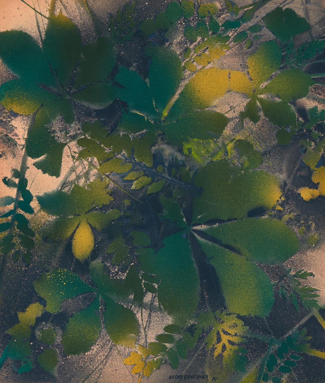 OSCAR GAUTHIER (FRANCE 1921-2009). Untitled, signed and dated Oscar Gauthier -71, title on verso (PU-ZZC).