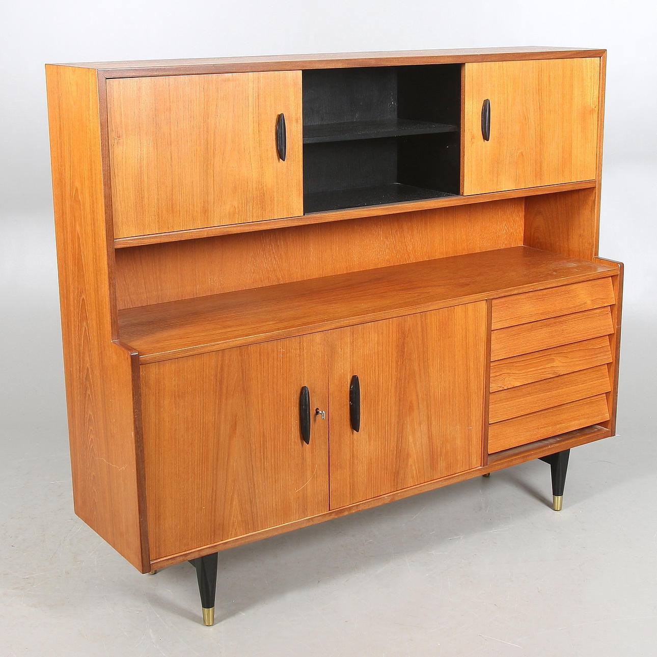 BOKHYLLA/SKÅP, 1950/60-tal.