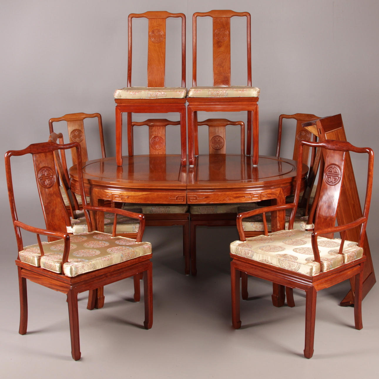 MATSALSMÖBLER, 12 delar, bonad björk, Kina, 1980/90-tal.