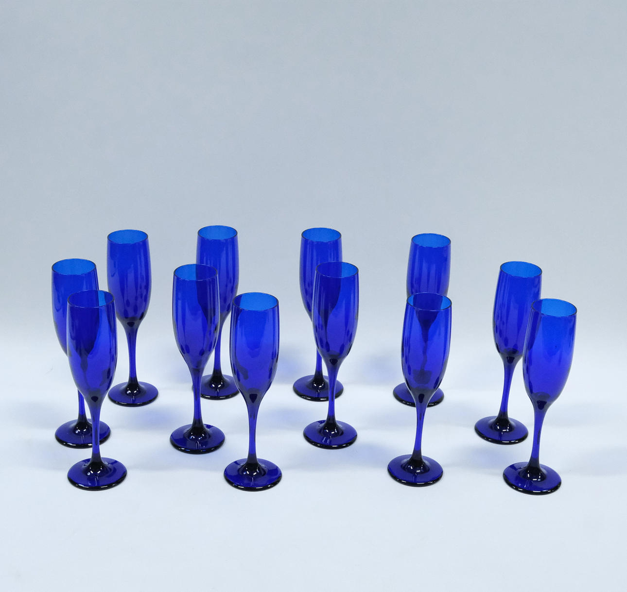 CHAMPAGNEGLAS, TOLV STYCKEN.