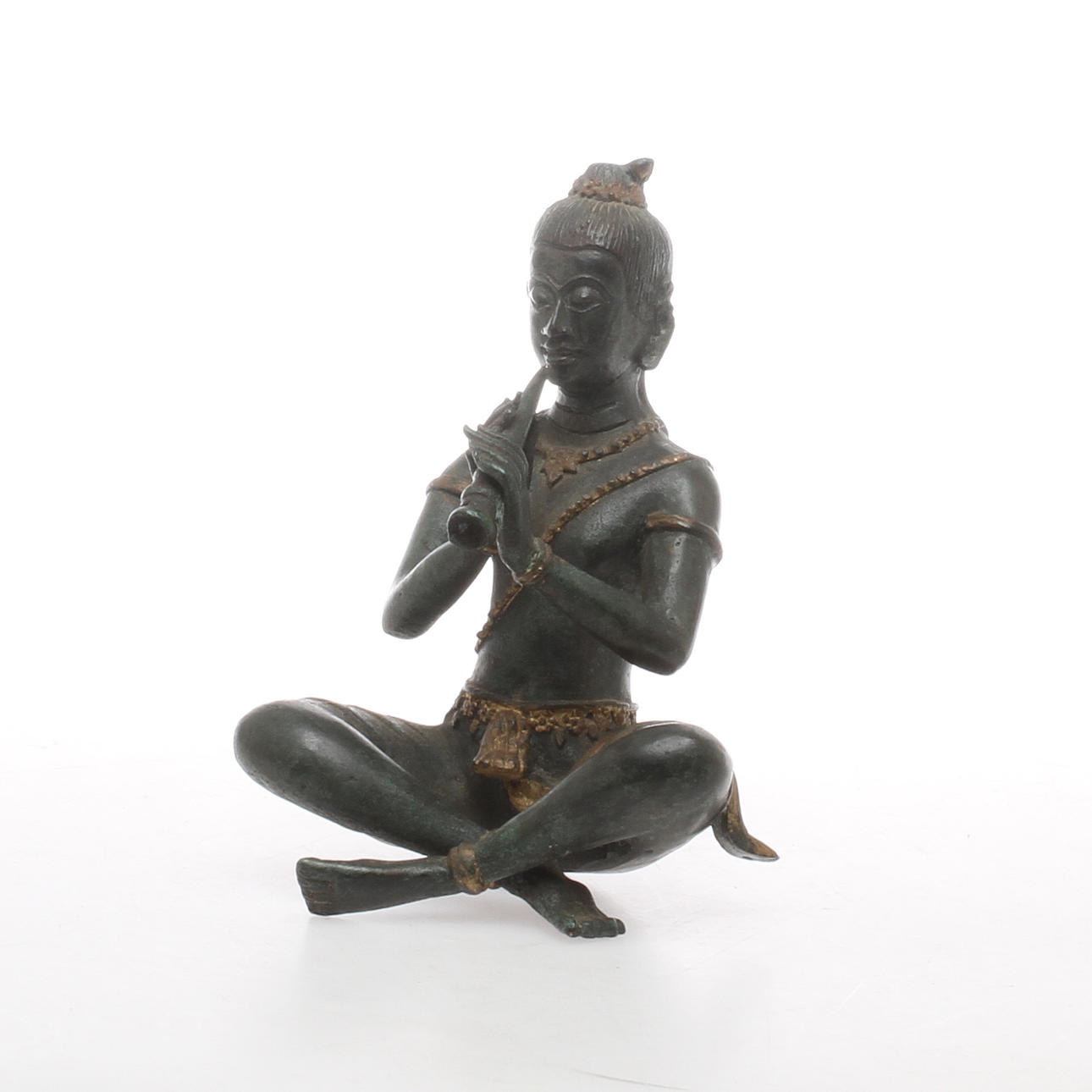 FIGURIN i form av Buddha, brons, orientalisk.