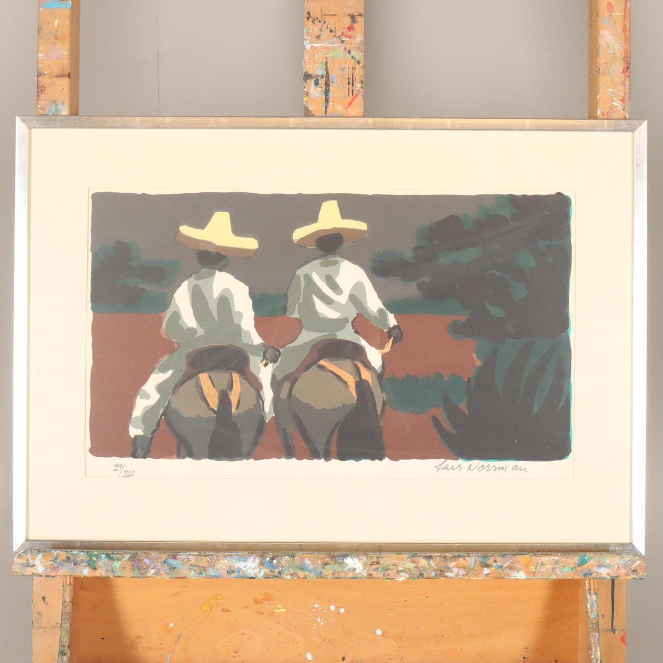 LARS NORRMAN. LITHOGRAPHY, signed and numbered.